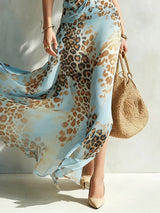 Desire - Vestido Largo Glamour con Estampado Animal