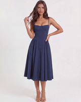 Alma - Vestido Midi con Escote Corazón
