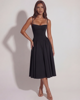 Alma - Vestido Midi con Escote Corazón