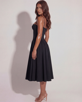 Alma - Vestido Midi con Escote Corazón
