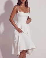 Alma - Vestido Midi con Escote Corazón