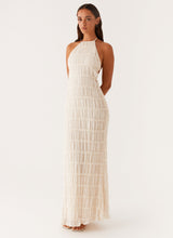 Aullie - Vestido Maxi con Detalles de Encaje