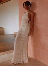 Aullie - Vestido Maxi con Detalles de Encaje