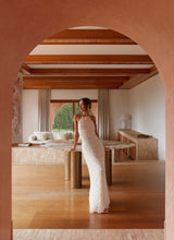 Aullie - Vestido Maxi con Detalles de Encaje