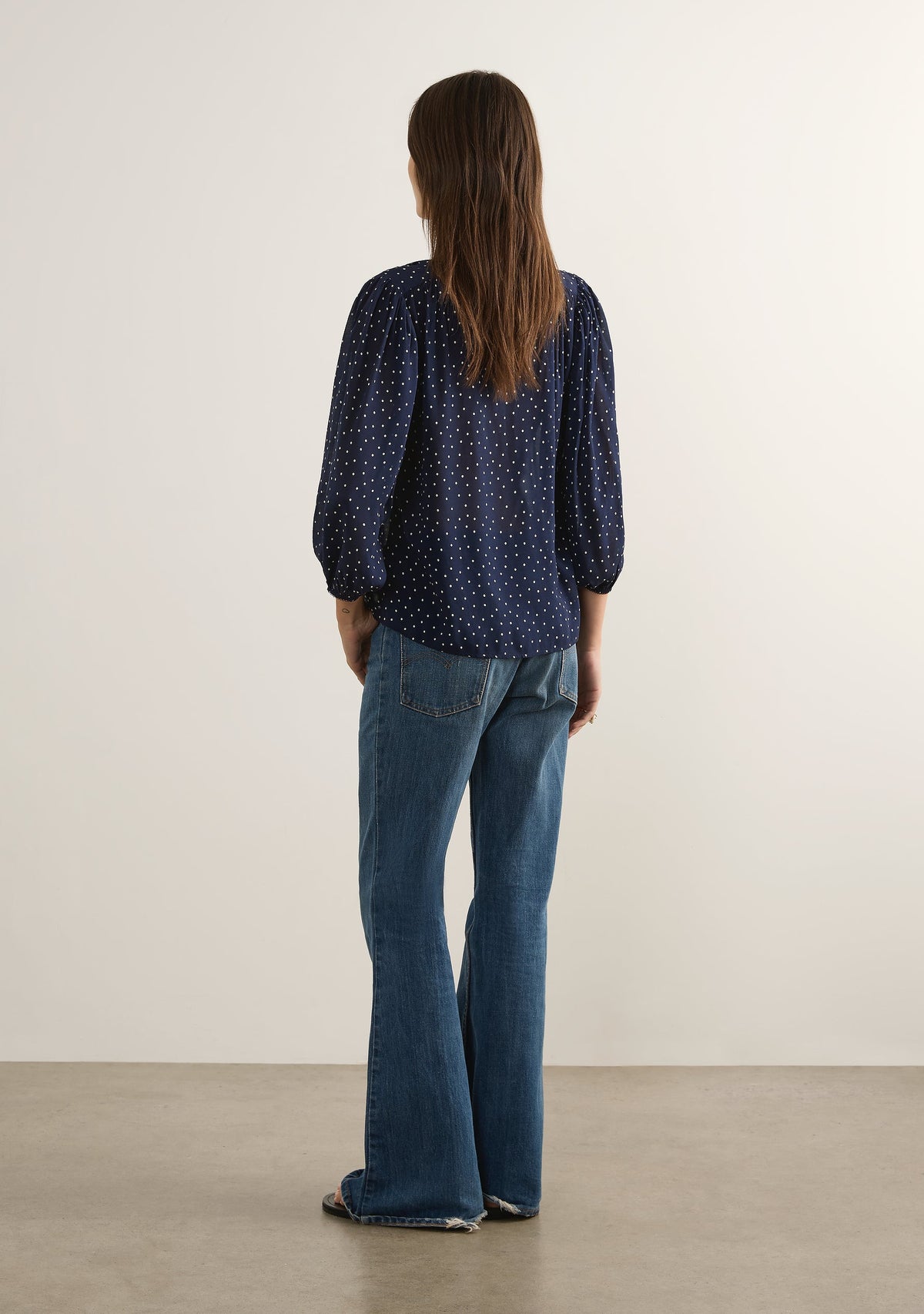 Remo - Blusa con estampado Avalie Navy