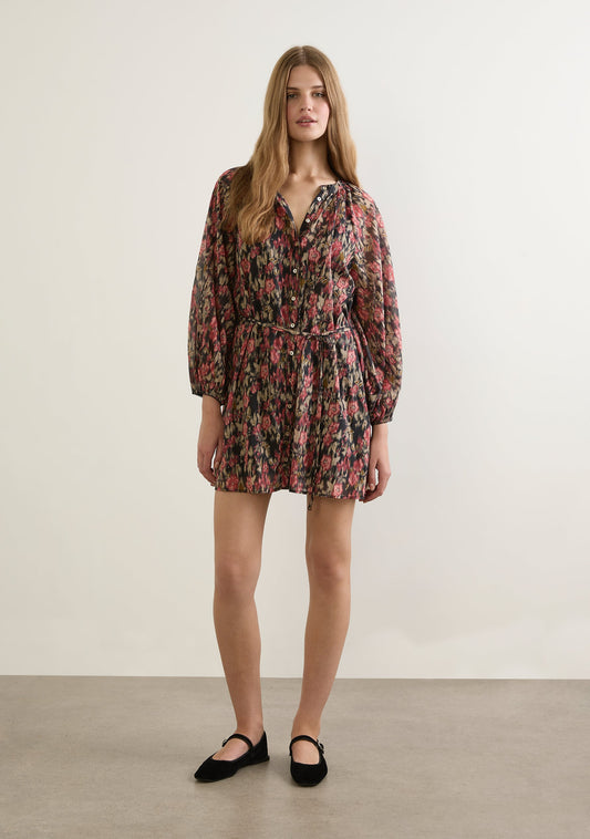Hayley - Vestido Camisero con Estampado Dalida