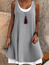 Luna - Vestido de Inspiración Natural con Efecto de Capas
