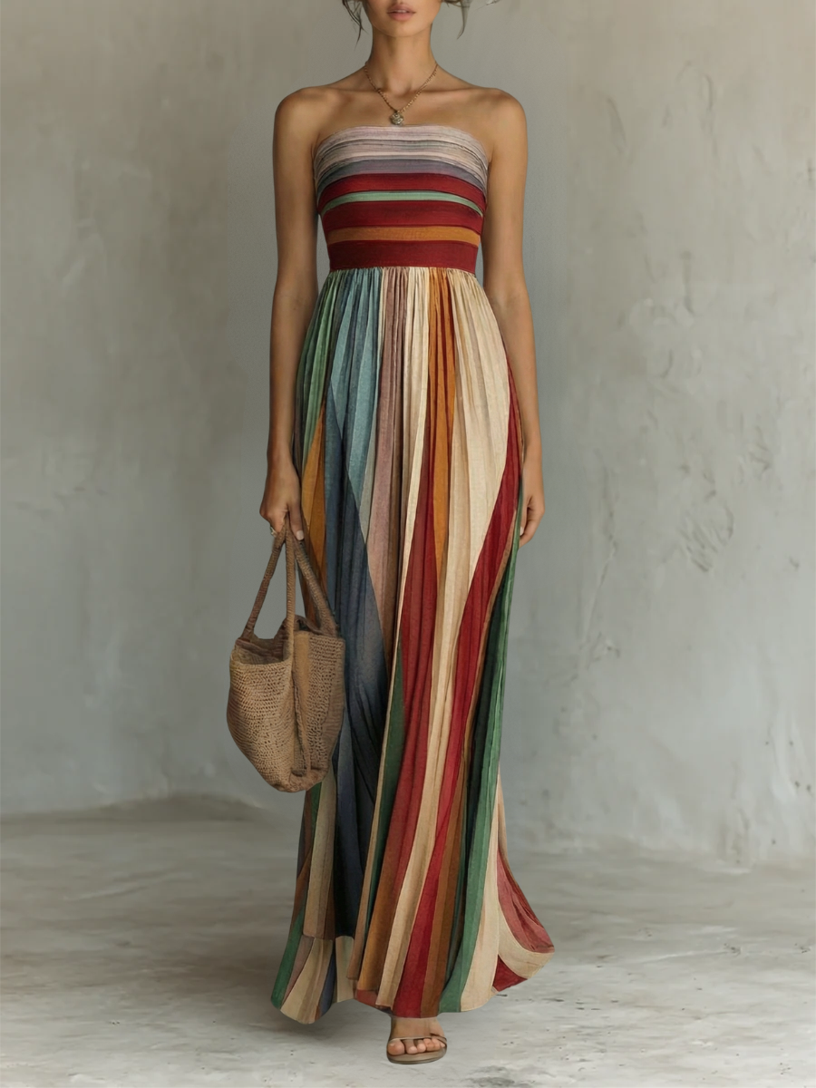 Emma - Vestido Largo Multicolor