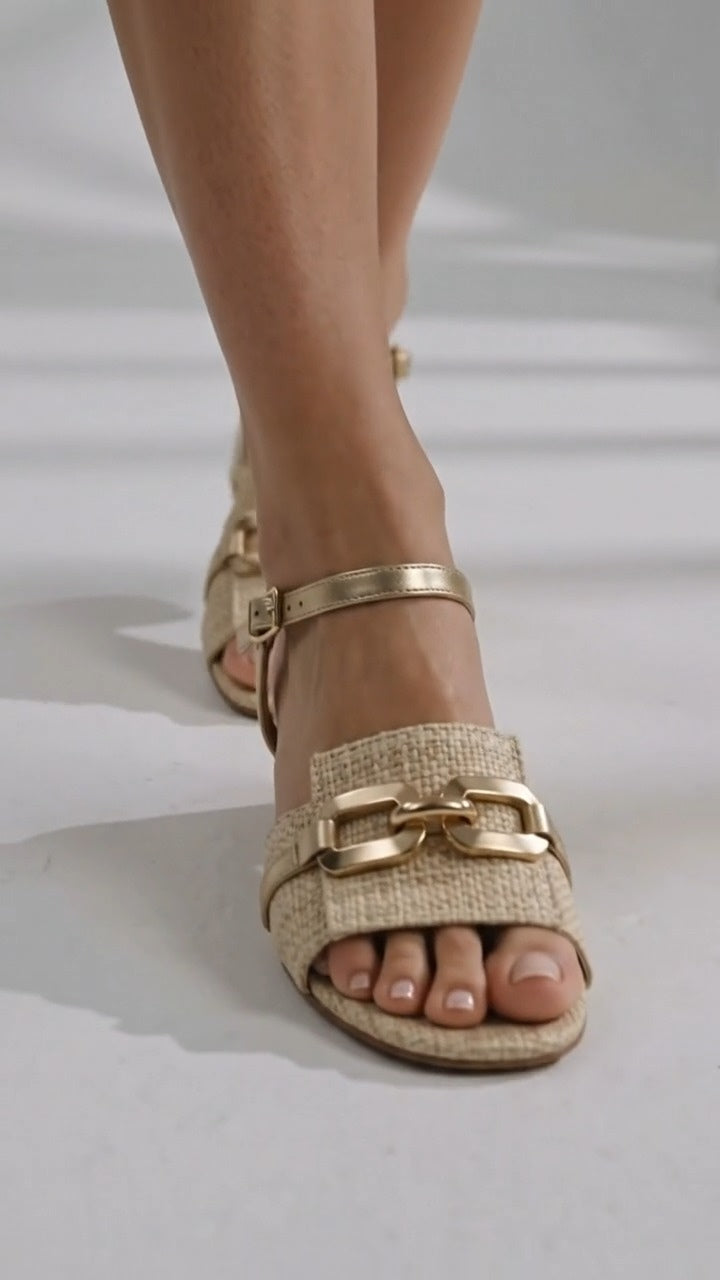 Erica - Sandalias de Tacón con Detalle Decorativo