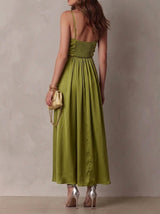 Gaia - Vestido con Escote Cut-Out y Falda Fluida