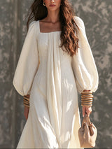 Lena - Vestido Largo de Manga Larga