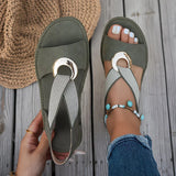 Malenia - Sandalias Casual Chic con Tiras Cruzadas