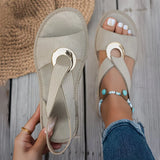 Malenia - Sandalias Casual Chic con Tiras Cruzadas