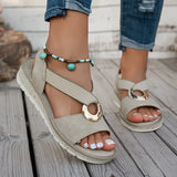 Malenia - Sandalias Casual Chic con Tiras Cruzadas