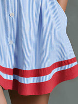 Marina - Vestido Mini Retro a Rayas
