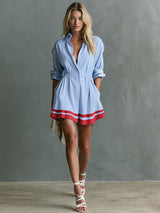 Marina - Vestido Mini Retro a Rayas