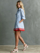 Marina - Vestido Mini Retro a Rayas