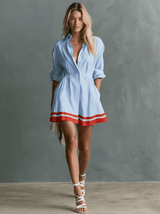 Marina - Vestido Mini Retro a Rayas