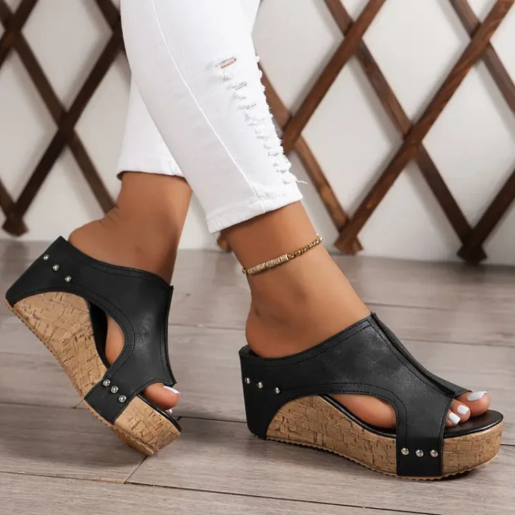 Melissa - Sandalias de Cuña con Estilo Mediterráneo