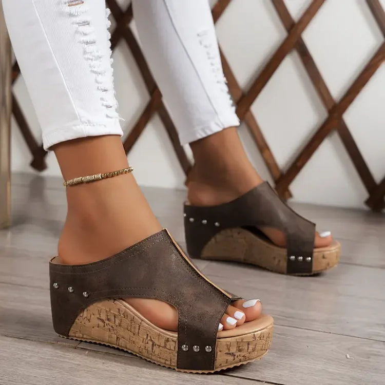 Melissa - Sandalias de Cuña con Estilo Mediterráneo