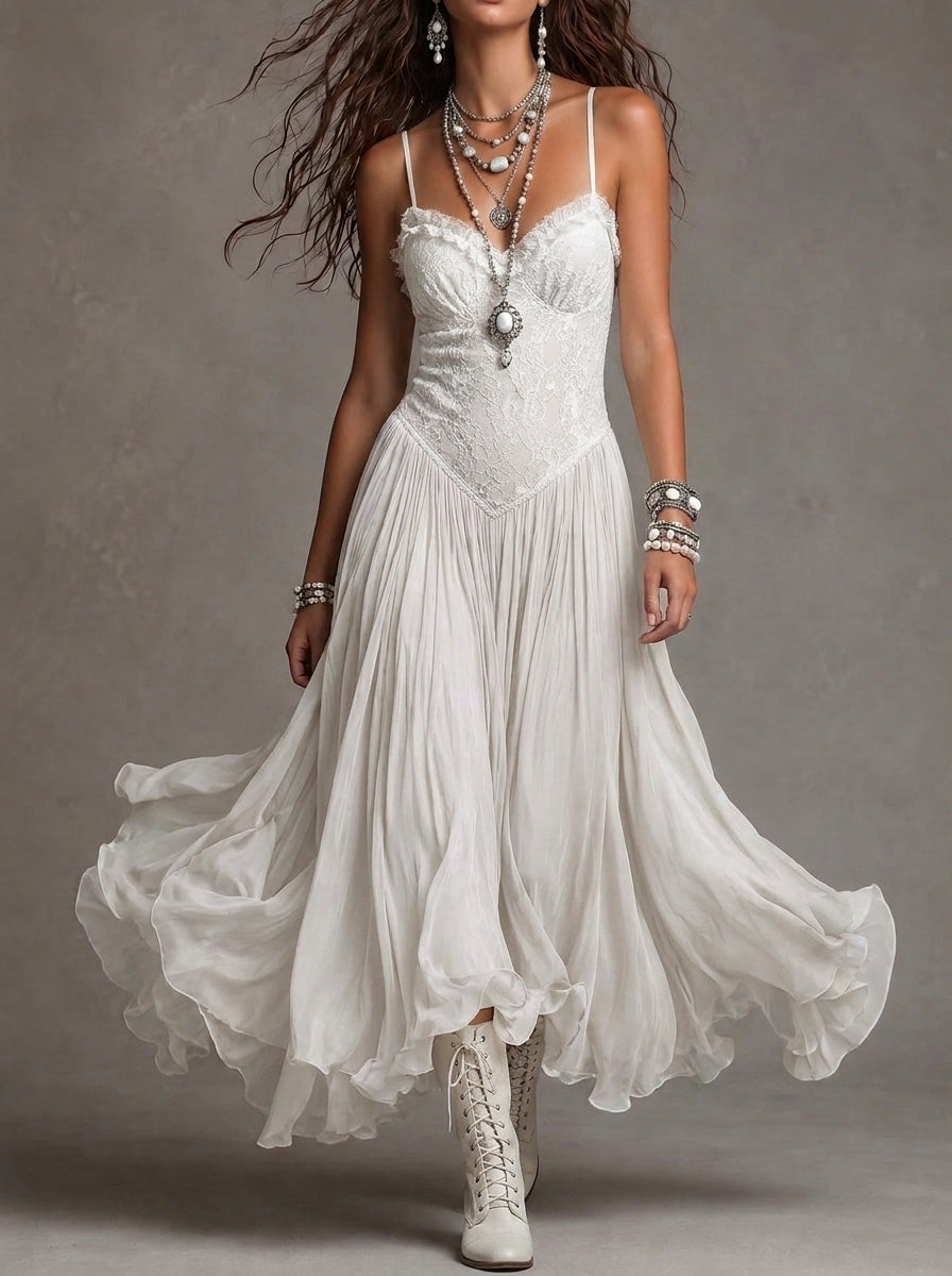 Noa - Vestido Maxi con Encaje