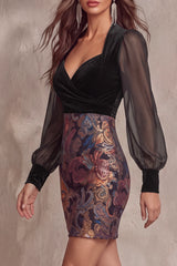 Norelia - Vestido Mini Estampado