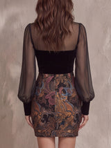 Norelia - Vestido Mini Estampado