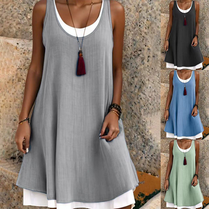 Luna - Vestido de Inspiración Natural con Efecto de Capas