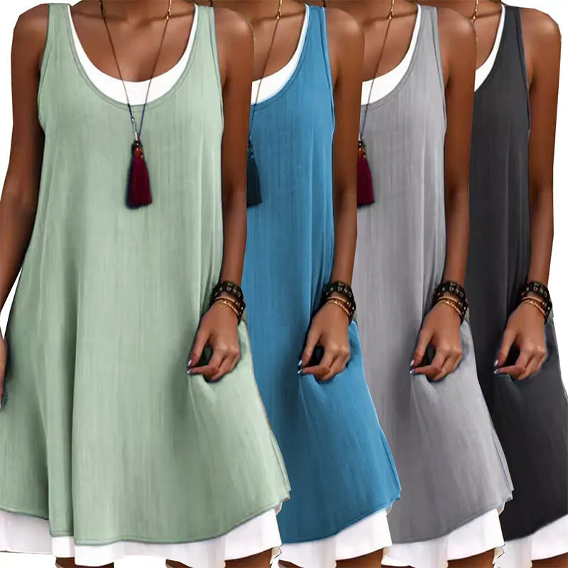 Luna - Vestido de Inspiración Natural con Efecto de Capas