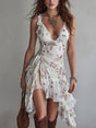 Yara - Vestido Mini Floral con Escote en V
