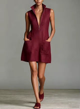 Zaira - Minivestido Camisero